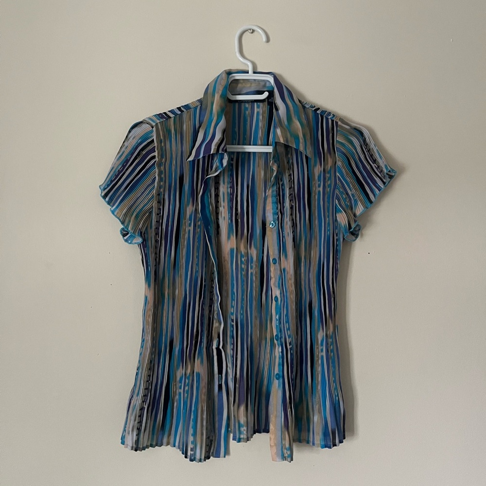 Essentials Multicolor Striped Button Down Shirt